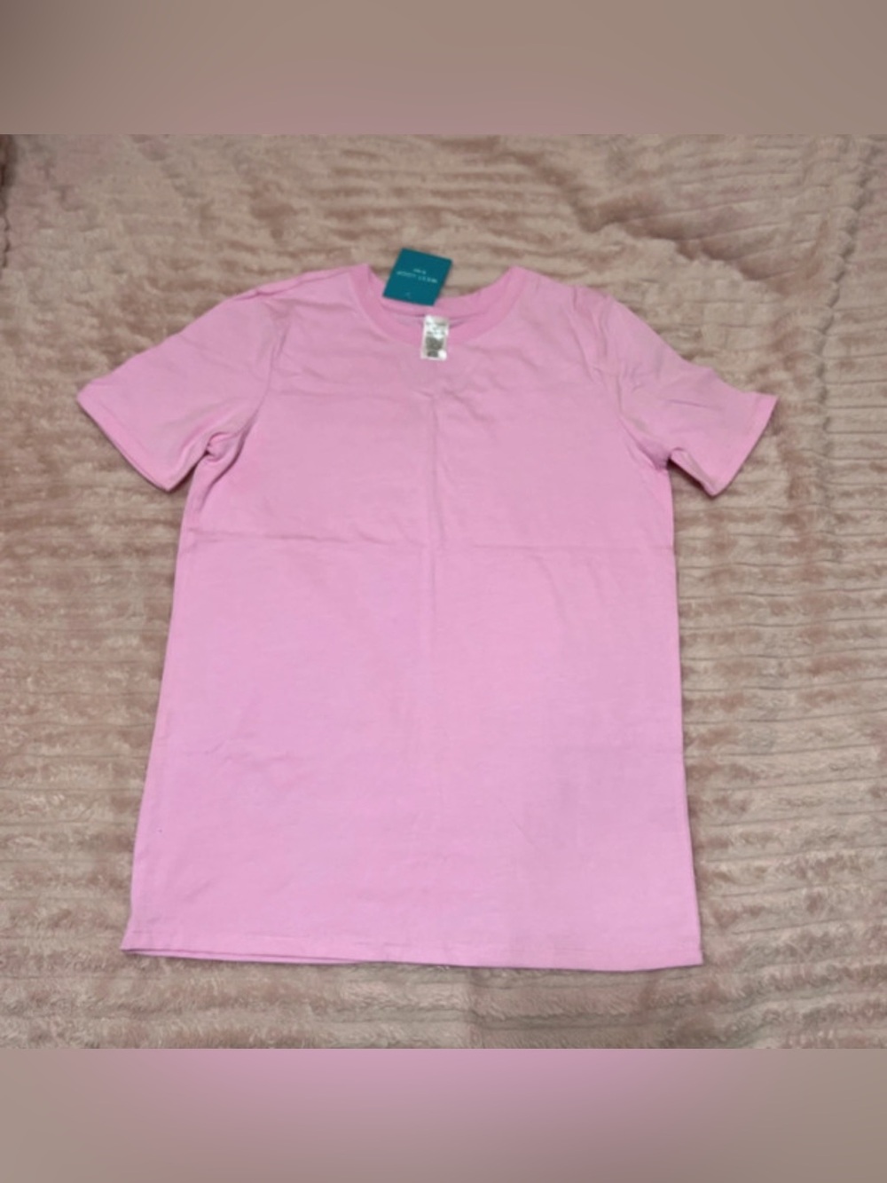 Youth Girls Classic Pink Crew Neck T-Shirt Size L